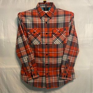 Harley Davidson Men's Two Pocket Plaid Flannel Shirt